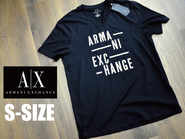 1円スタート!【新品】(メンズM) ARMANI EXCHANGE アルマーニ エクスチェンジ A/X Tシャツ 半袖 コットン カジュアル 男女兼用 K415