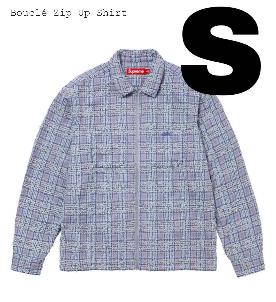 Supreme Boucle Zip Up Shirt Blue S|Yahoo!フリマ(旧PayPay Supreme Boucle Zip Up Shirt Blue S|Yahoo!フリマ(旧PayPay