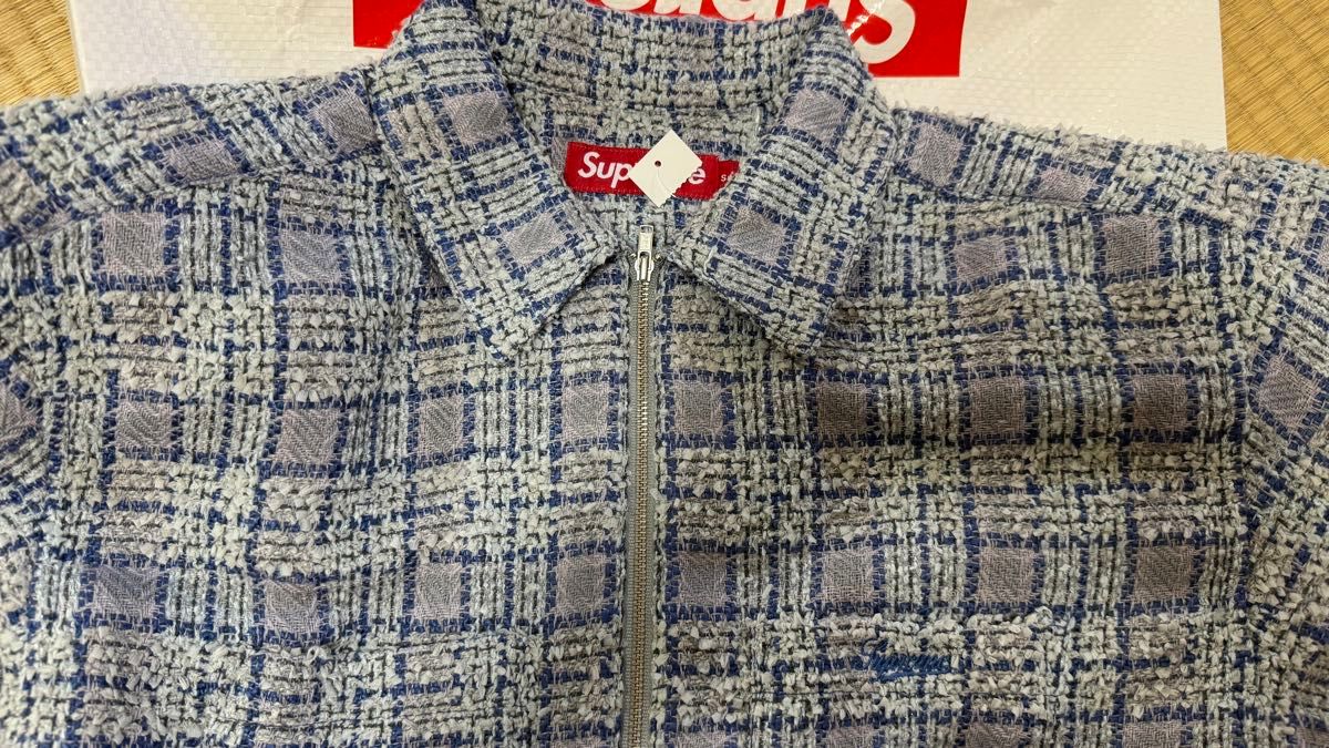 Supreme Boucle Zip Up Shirt Blue S|Yahoo!フリマ(旧PayPay Supreme Boucle Zip Up Shirt Blue S|Yahoo!フリマ(旧PayPay