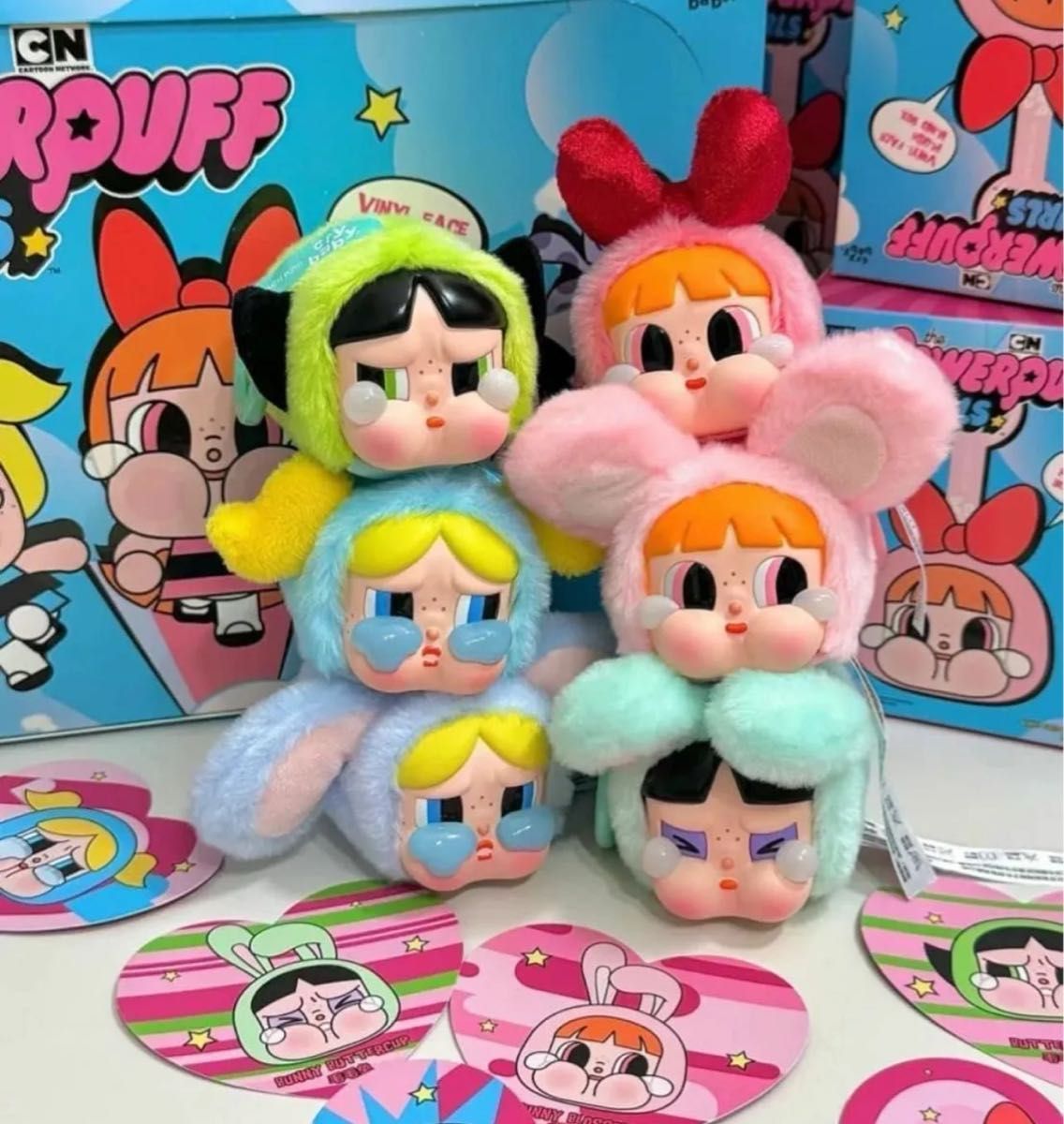 Popmart CRYBABY × パワーパフ ガールズ シリーズ ぬいぐるみ Popmart CRYBABY × パワーパフ ガールズ シリーズ ぬいぐるみ