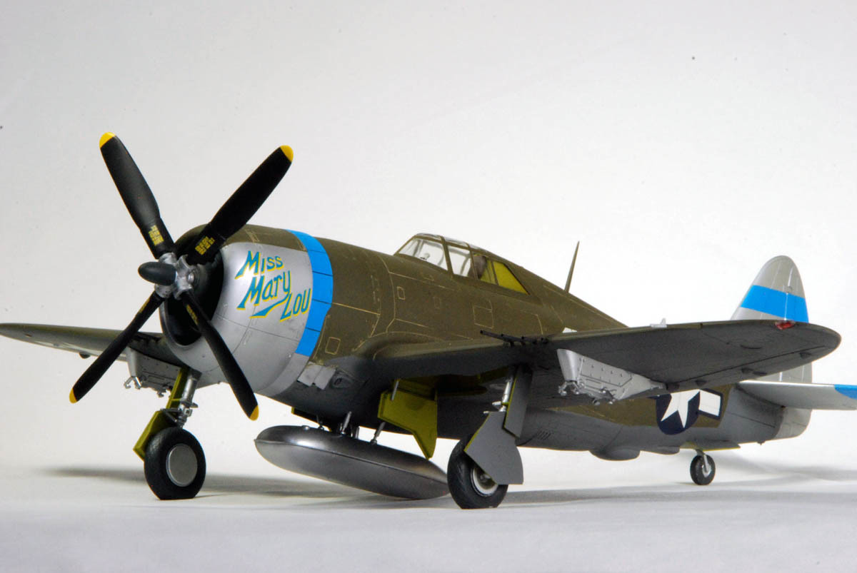 【atsudra工房完成品】1/48 P-47 第381戦闘航空軍 第19戦闘飛行隊_画像1