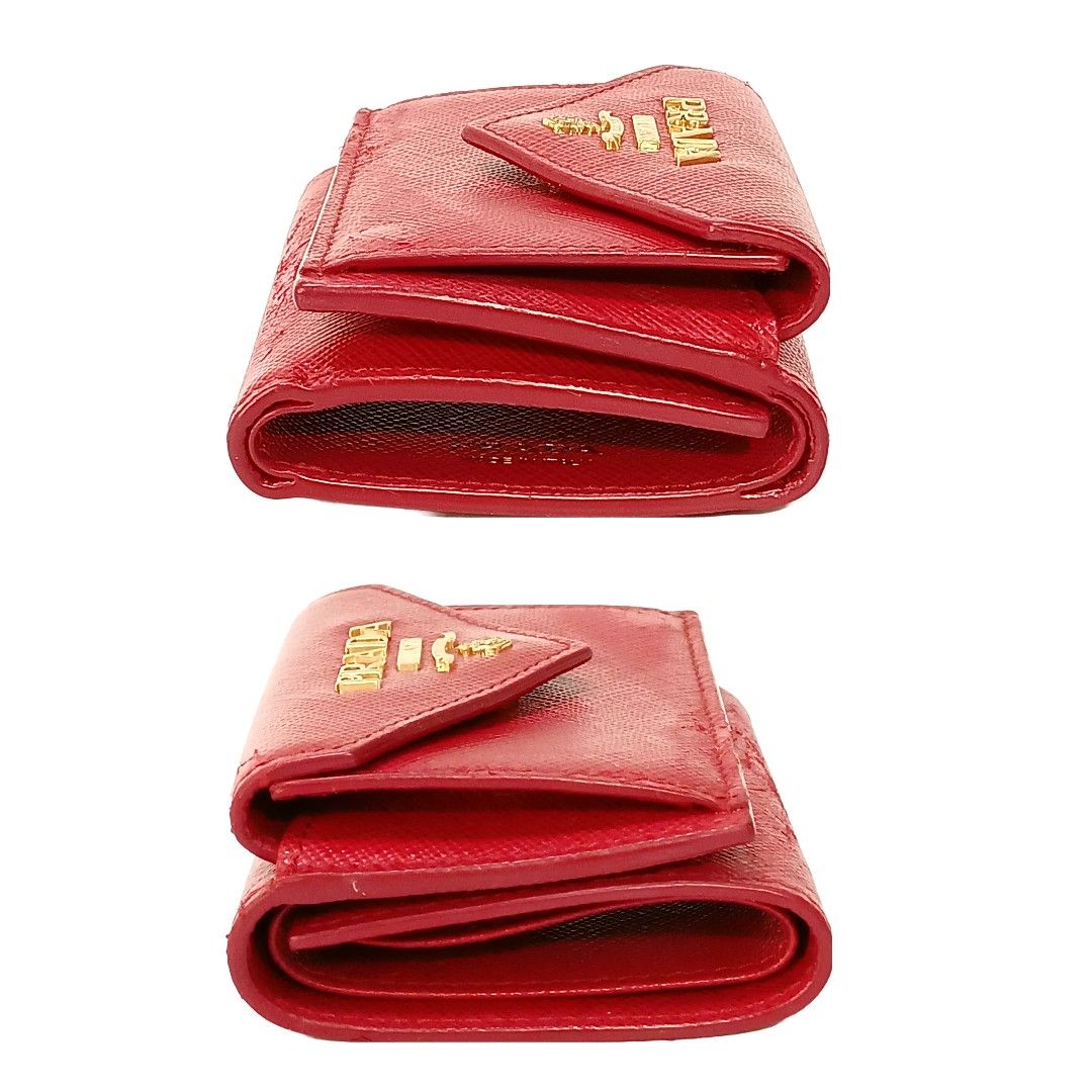 プラダ 三つ折り財布 レザー ミニウォレット レター 1MH021 プラダ 三つ折り財布 レザー ミニウォレット レター 1MH021