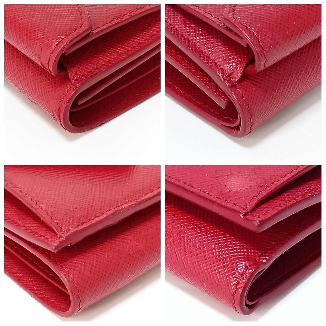プラダ 三つ折り財布 レザー ミニウォレット レター 1MH021 プラダ 三つ折り財布 レザー ミニウォレット レター 1MH021