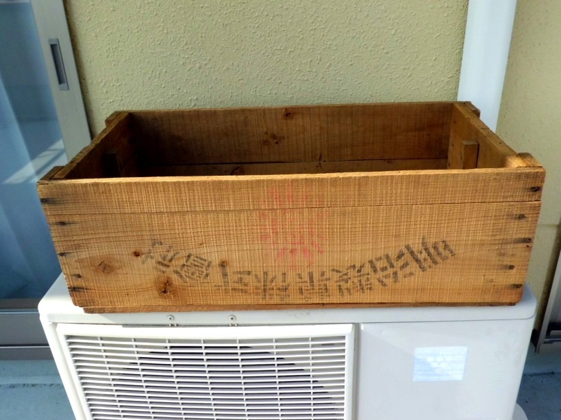 昔の古い明治製菓木箱！昭和　レトロ　収納ケース　企業物　インテリア_画像3