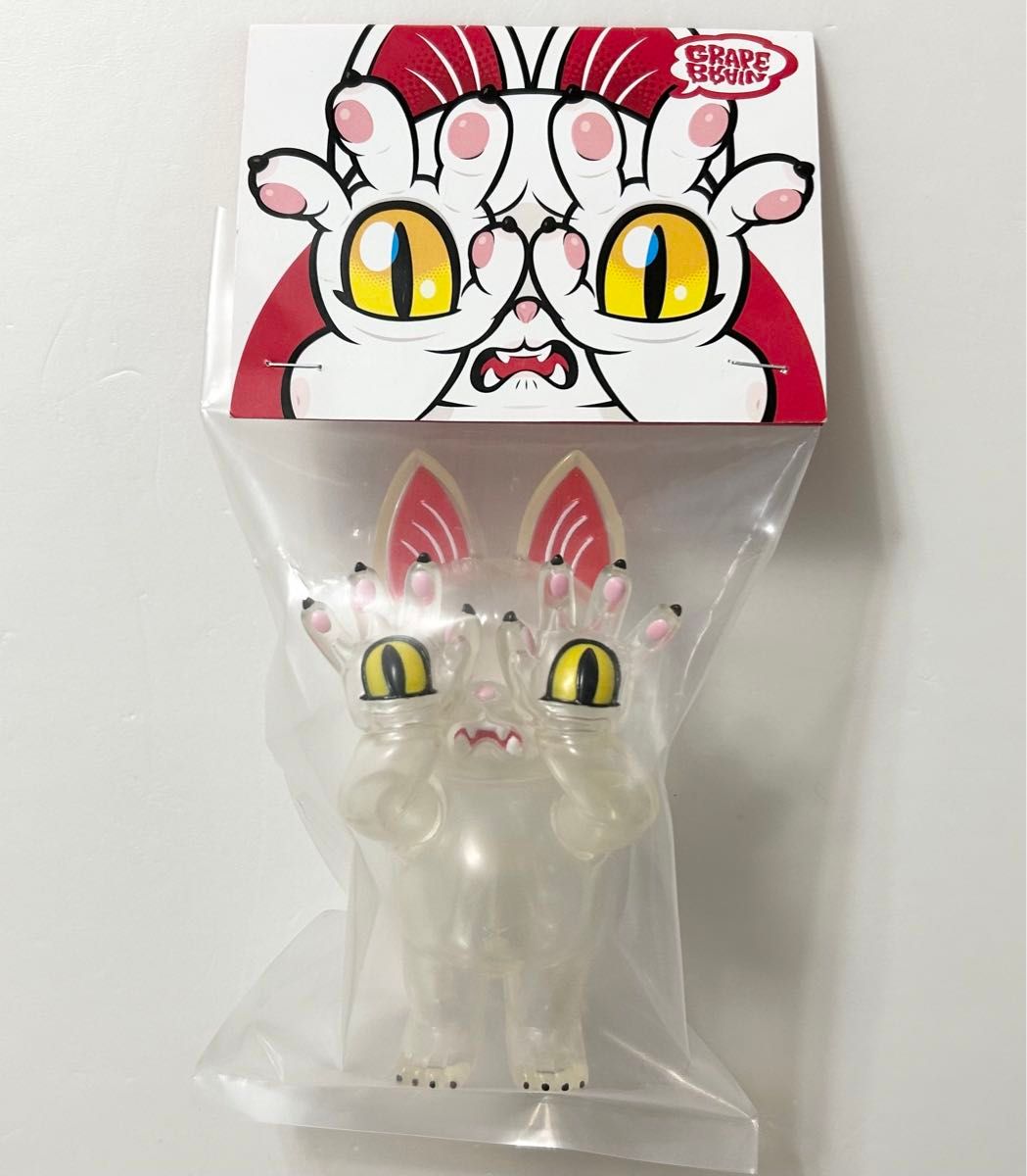 新品 GRAPE BRAIN ジゴクネコおにぎり スケスケクリア 素体 新品 GRAPE BRAIN ジゴクネコおにぎり スケスケクリア 素体