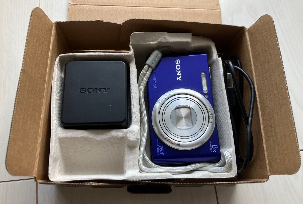 SONY Cybershot DSC-W730 ブルー デジカメ(本体+ストラップ) 中古 SONY Cybershot DSC-W730 ブルー デジカメ(本体+ストラップ) 中古