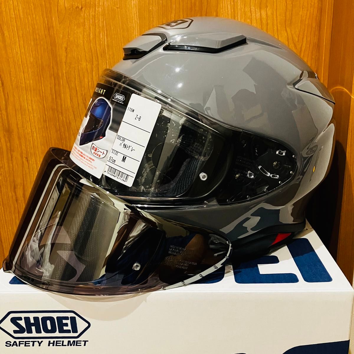 値下げ 美品 SHOEI Z-8 バサルトグレー Mサイズ スモークミラー 値下げ 美品 SHOEI Z-8 バサルトグレー Mサイズ スモークミラー