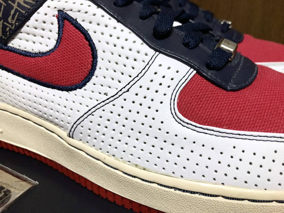 07年製 25周年記念 NIKE AIR FORCE 1 PREMIUM ナイキ エアフォース プレミアム AF1 ダイヤ【315180-160】ホワイト レザー 白 US11_画像3