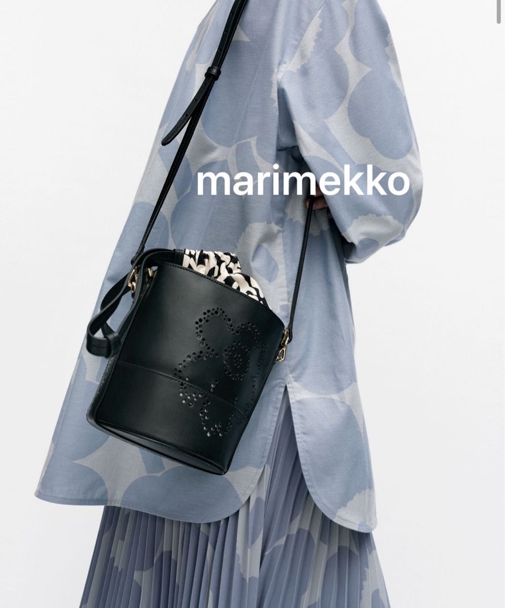 マリメッコMini Bucket ショルダーバッグ本革レザー ウニッコ マリメッコMini Bucket ショルダーバッグ本革レザー ウニッコ