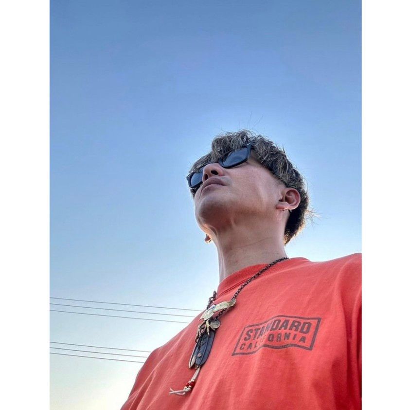 美品 STANDARD CALIFORNIA ボックスロゴ Tシャツ 水L キムタク着 美品 STANDARD CALIFORNIA ボックスロゴ Tシャツ 水L キムタク着