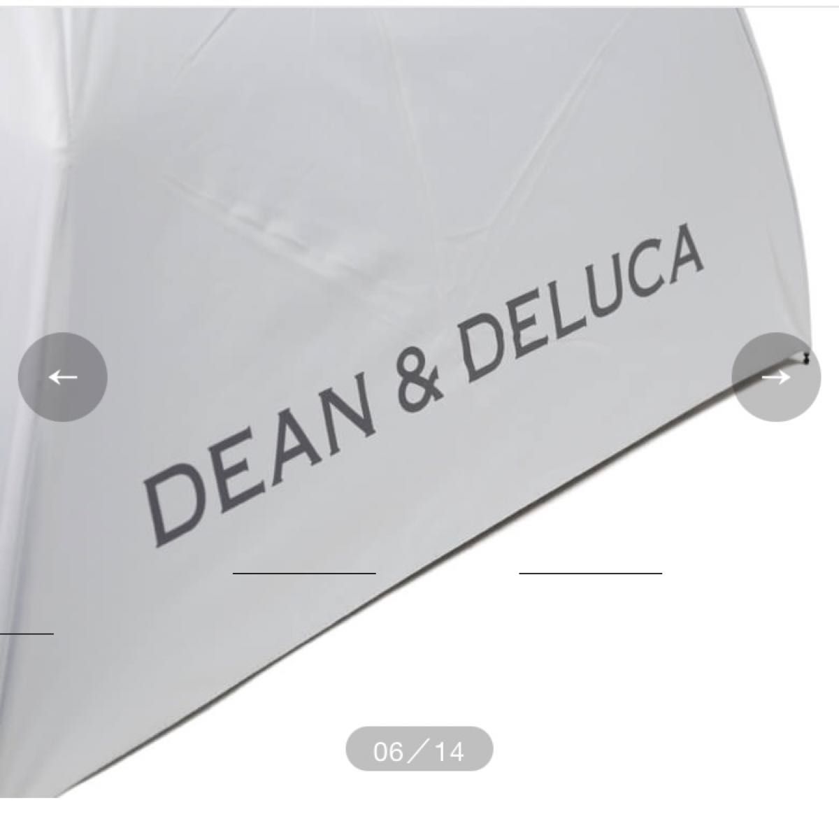 DEAN&DELUCA 晴雨兼用傘ホワイト DEAN & DELUCA 折り畳み傘 (晴雨兼用)ホワイト ケース入 白色
