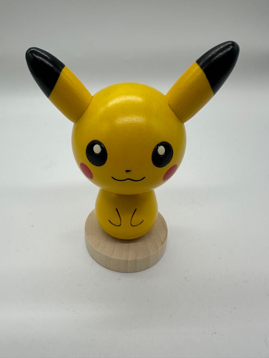 卯三郎こけし ピカチュウ ポケモンセンター限定 こけし 創作 卯三郎こけし ピカチュウ ポケモンセンター限定 こけし 創作