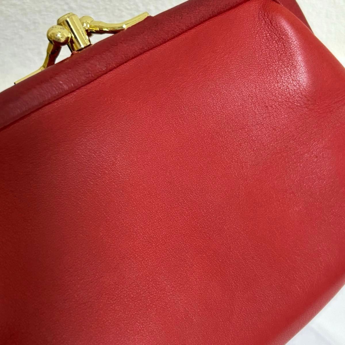 美品・used】coach コーチ ダブルがま口 小銭入れ 赤 レッド 美品・used】coach コーチ ダブルがま口 小銭入れ 赤 レッド