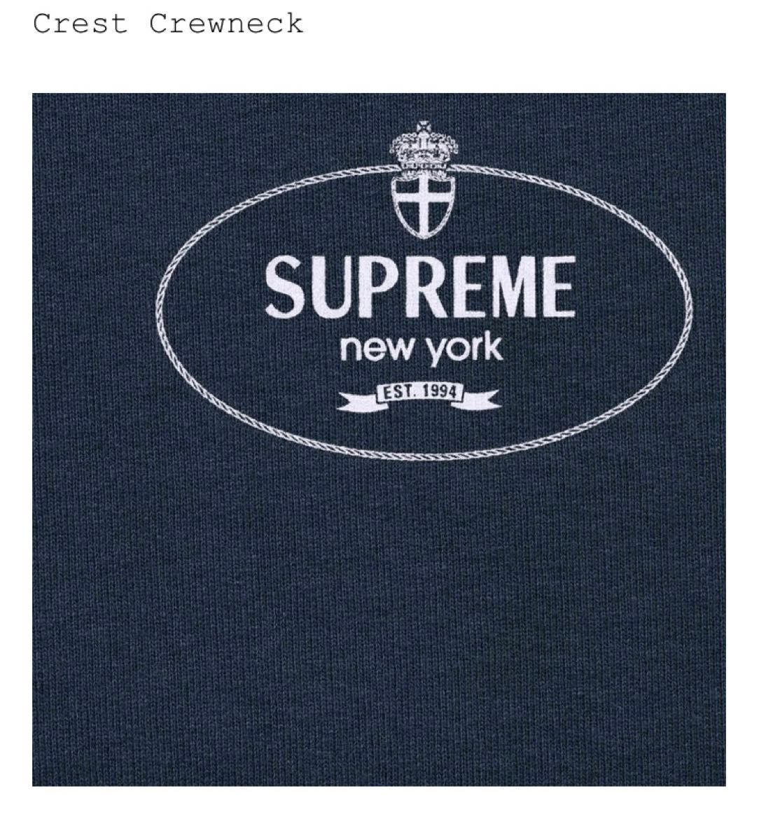 Supreme Crest Crewneck Navy シュプリーム クレスト クルー Supreme Crest Crewneck Navy シュプリーム クレスト クルー