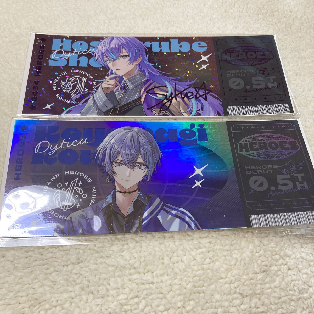 にじさんじ HEROES ディティカ 星導ショウ 小柳ロウ ホログラム にじさんじ HEROES ディティカ 星導ショウ 小柳ロウ ホログラム