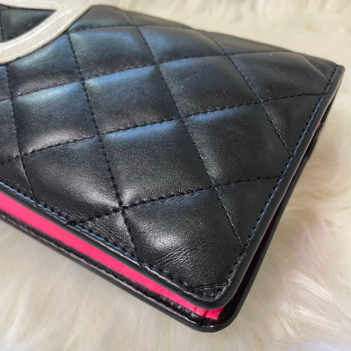 シャネル CHANEL二つ折り 長財布 カンボンライン ココマーク シャネル CHANEL二つ折り 長財布 カンボンライン ココマーク