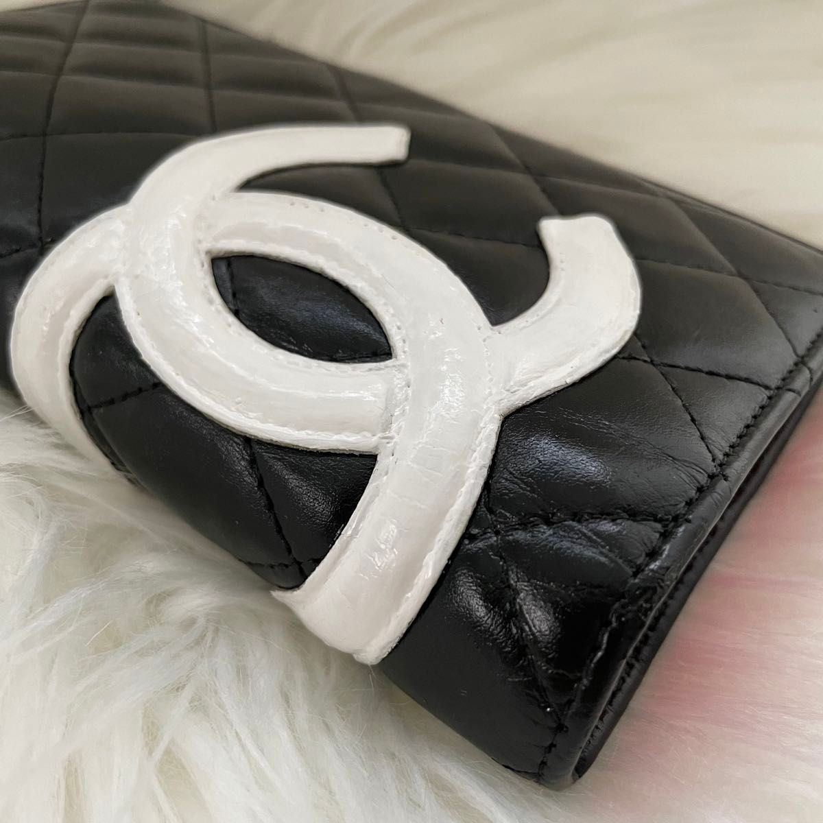 シャネル CHANEL二つ折り 長財布 カンボンライン ココマーク シャネル CHANEL二つ折り 長財布 カンボンライン ココマーク