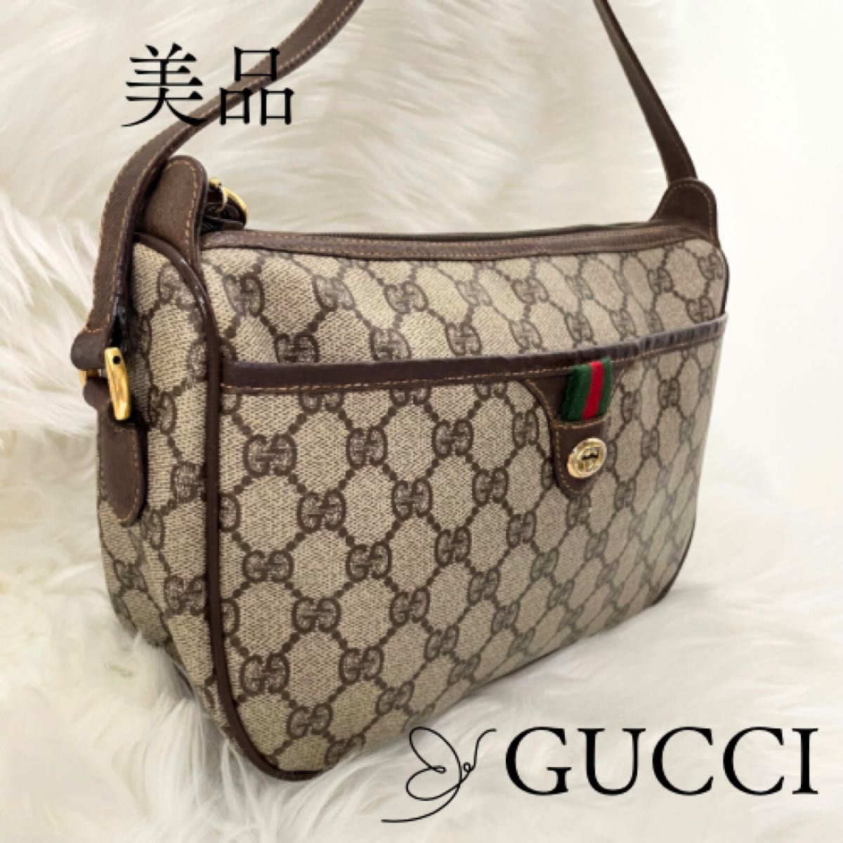 オールド グッチ ショルダー バッグ シェリーライン GG ロゴ 斜 オールド グッチ ショルダー バッグ シェリーライン GG ロゴ 斜