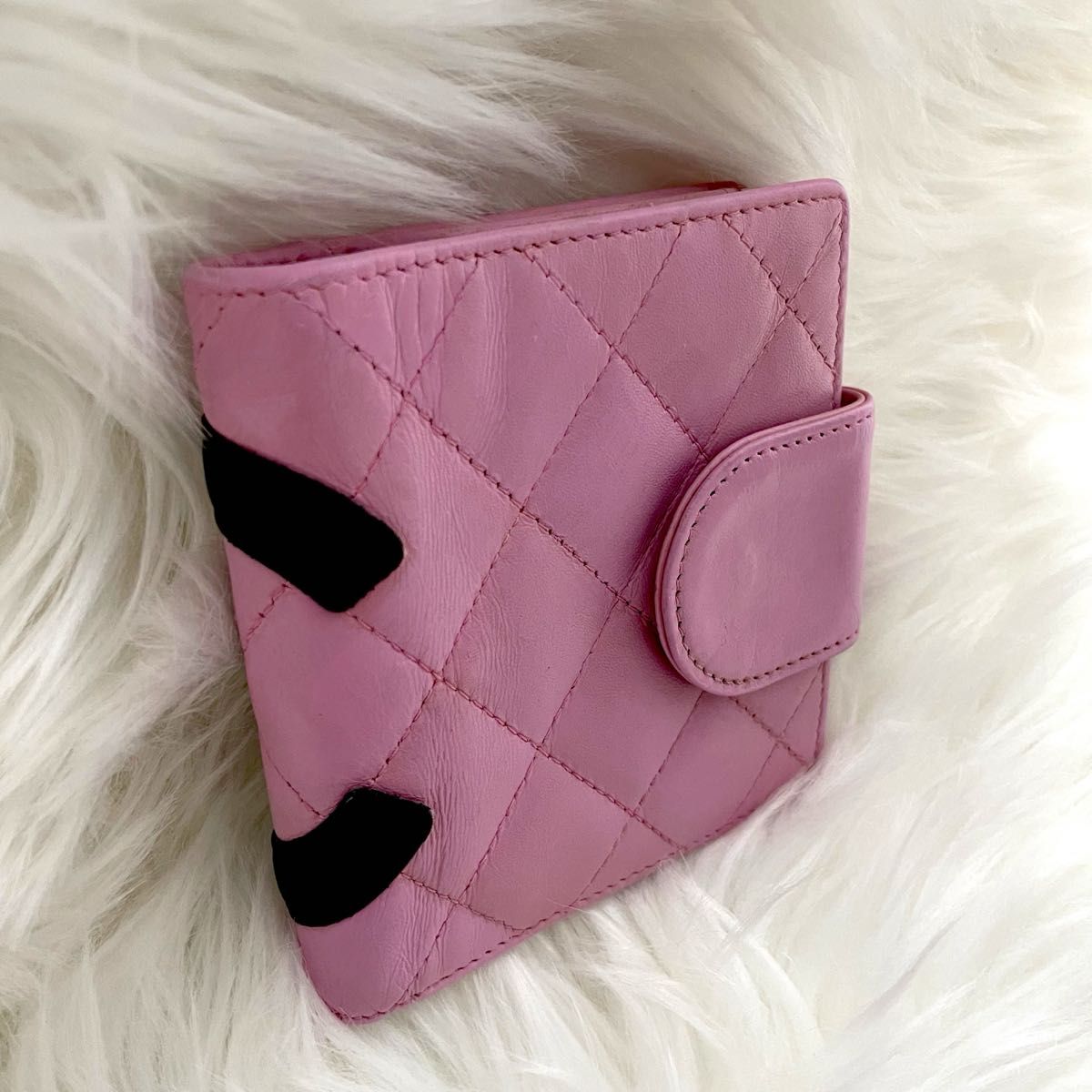 美品 シャネル CHANEL財布二つ折り カンボンライン ココマーク 美品 シャネル CHANEL財布二つ折り カンボンライン ココマーク