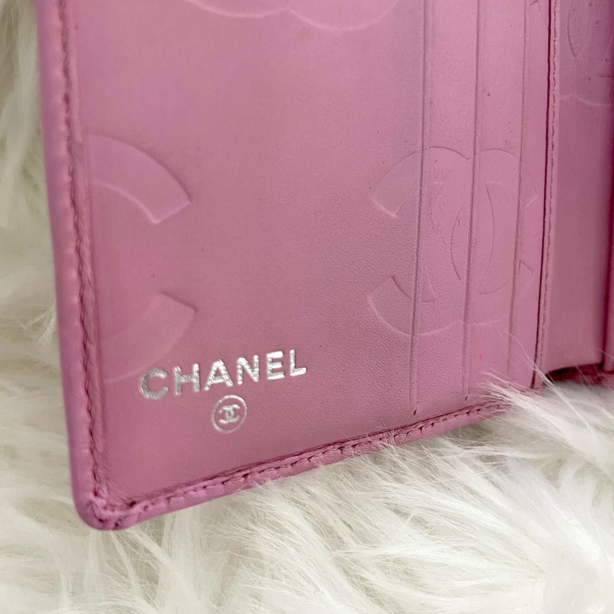 美品 シャネル CHANEL財布二つ折り カンボンライン ココマーク 美品 シャネル CHANEL財布二つ折り カンボンライン ココマーク