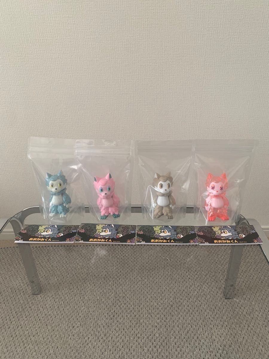 あらいきりこ ソフビ おおかみくん CANDY PINK ミルクティー あらいきりこ ソフビ おおかみくん CANDY PINK ミルクティー