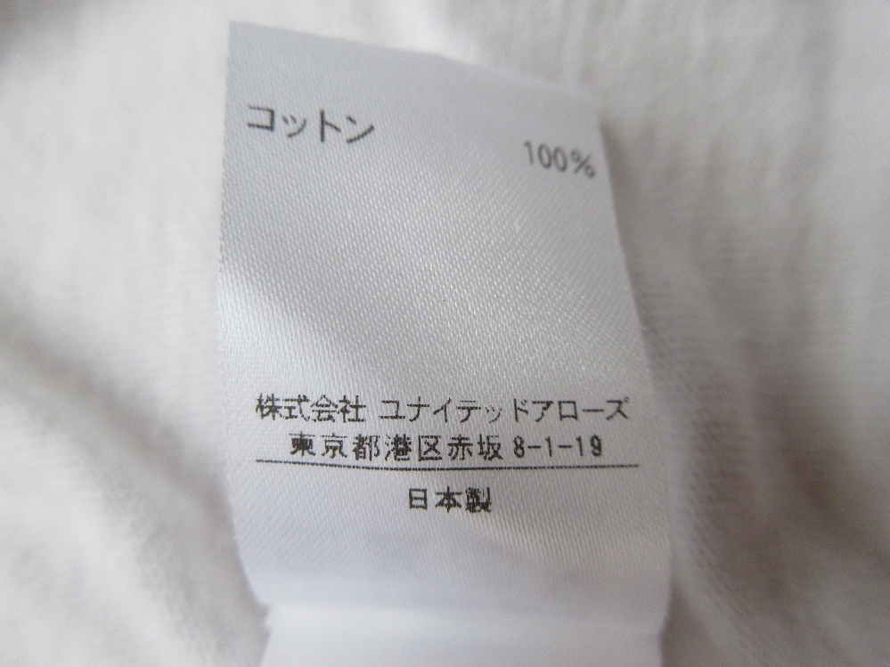 made in Japan NIGOLD by UNITED ARROWS FUTURA EVIL T-shirt L white ni Gold bai United Arrows NIGOf.-chulaART art graph .ti