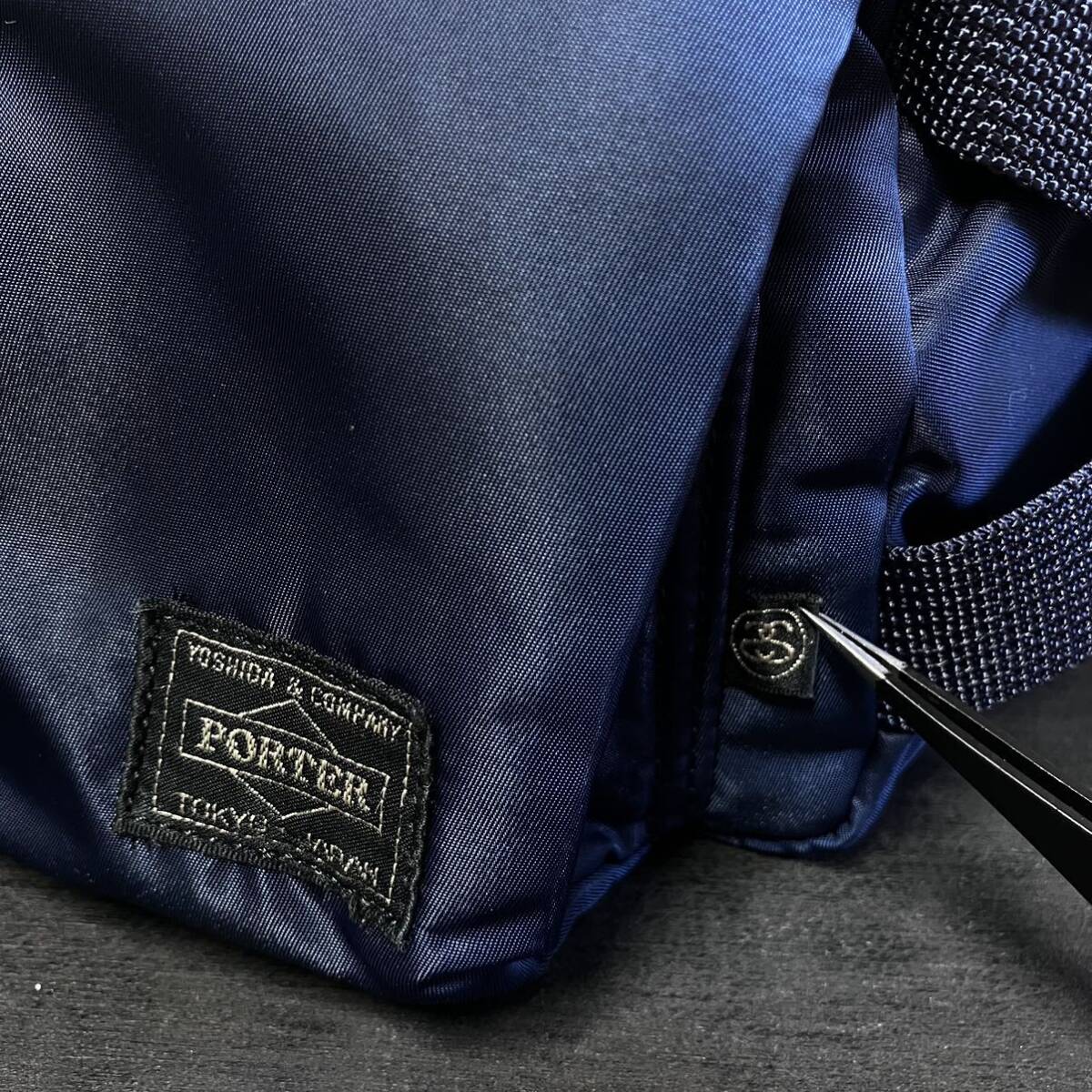 PORTER STUSSY WAIST SHOULDER BAG TANKER NAVY 吉田カバン PORTER STUSSY WAIST SHOULDER BAG TANKER NAVY 吉田カバン