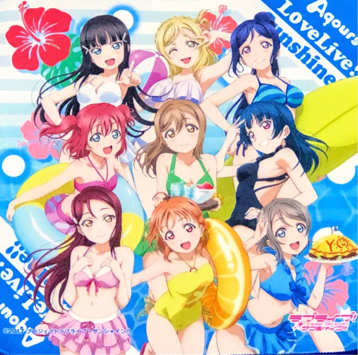 ヤフオク ラブライブ Aqours 集合柄 水着 マイクロファイ