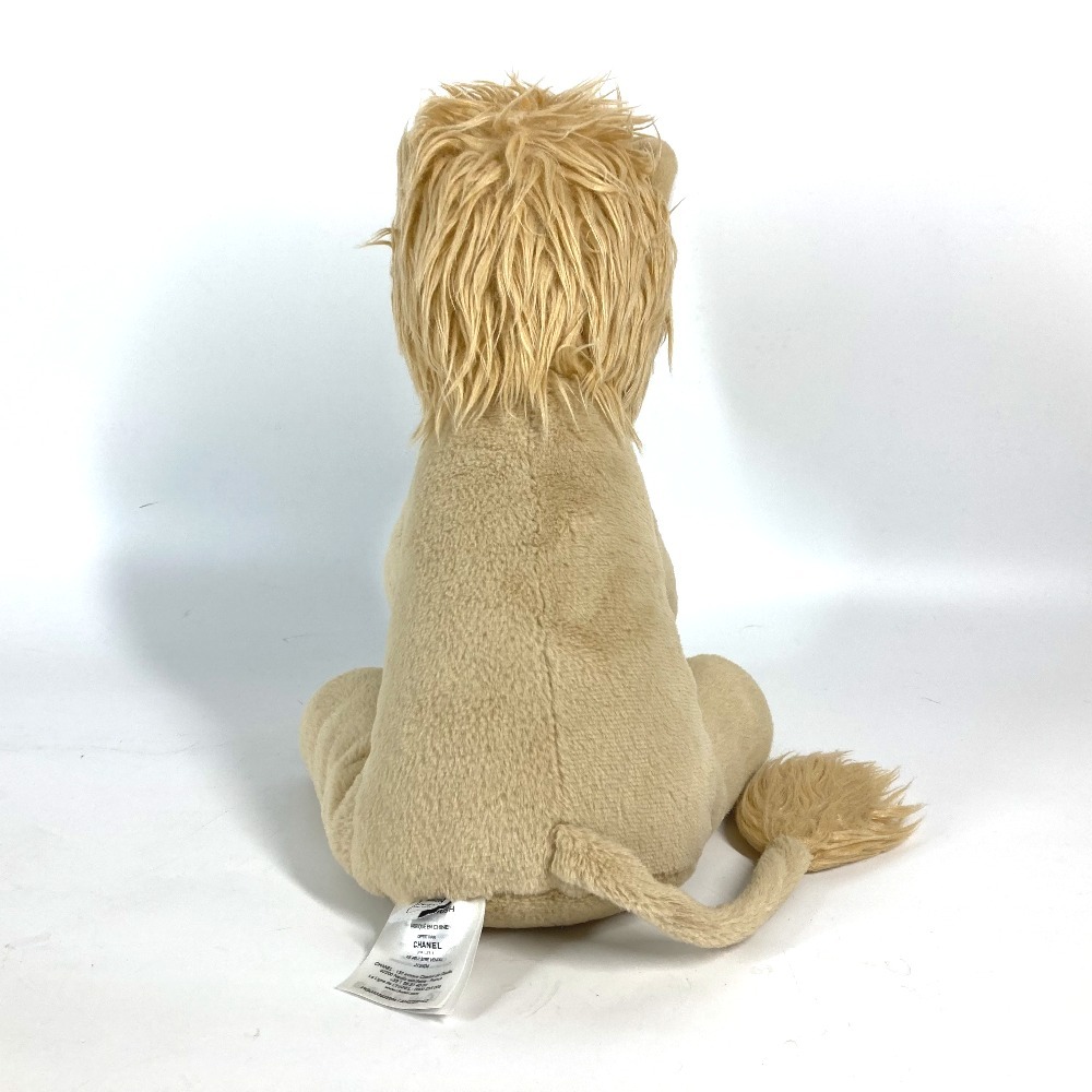 未使用 CHANEL シャネル ライオン アニマル らいおん ノベルティ 非売品 ココクラッシュ COCO CRUSH ぬいぐるみ ベージュ【中古】_画像2