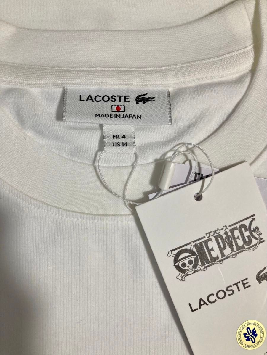 ワンピースコラボ ラコステ ホワイト Tシャツ Lサイズ ONE PIECE ワンピースコラボ ラコステ ホワイト Tシャツ Lサイズ ONE PIECE