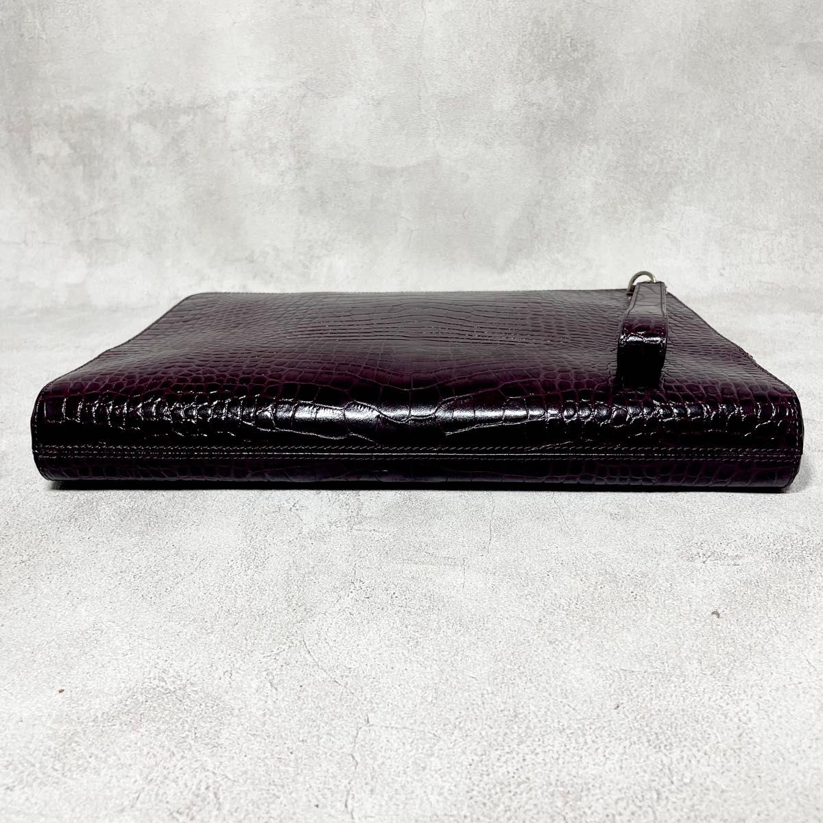 極美品】Paul Smith ポールスミス クラッチバック クロコ 型押し 極美品】Paul Smith ポールスミス クラッチバック クロコ 型押し