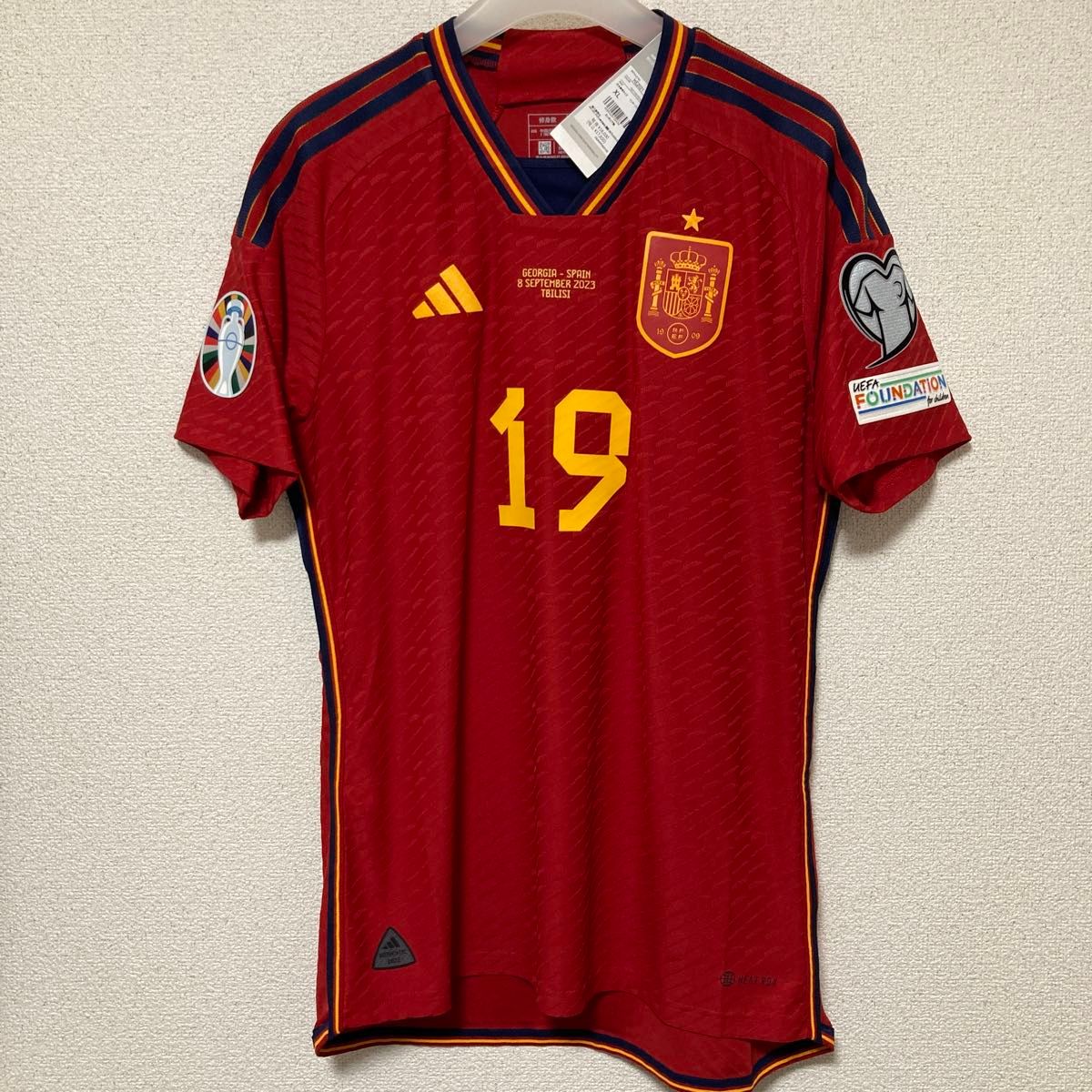 2022 サッカースペイン代表 ホームユニフォーム ラミン・ヤマル 2022 サッカースペイン代表 ホームユニフォーム ラミン・ヤマル