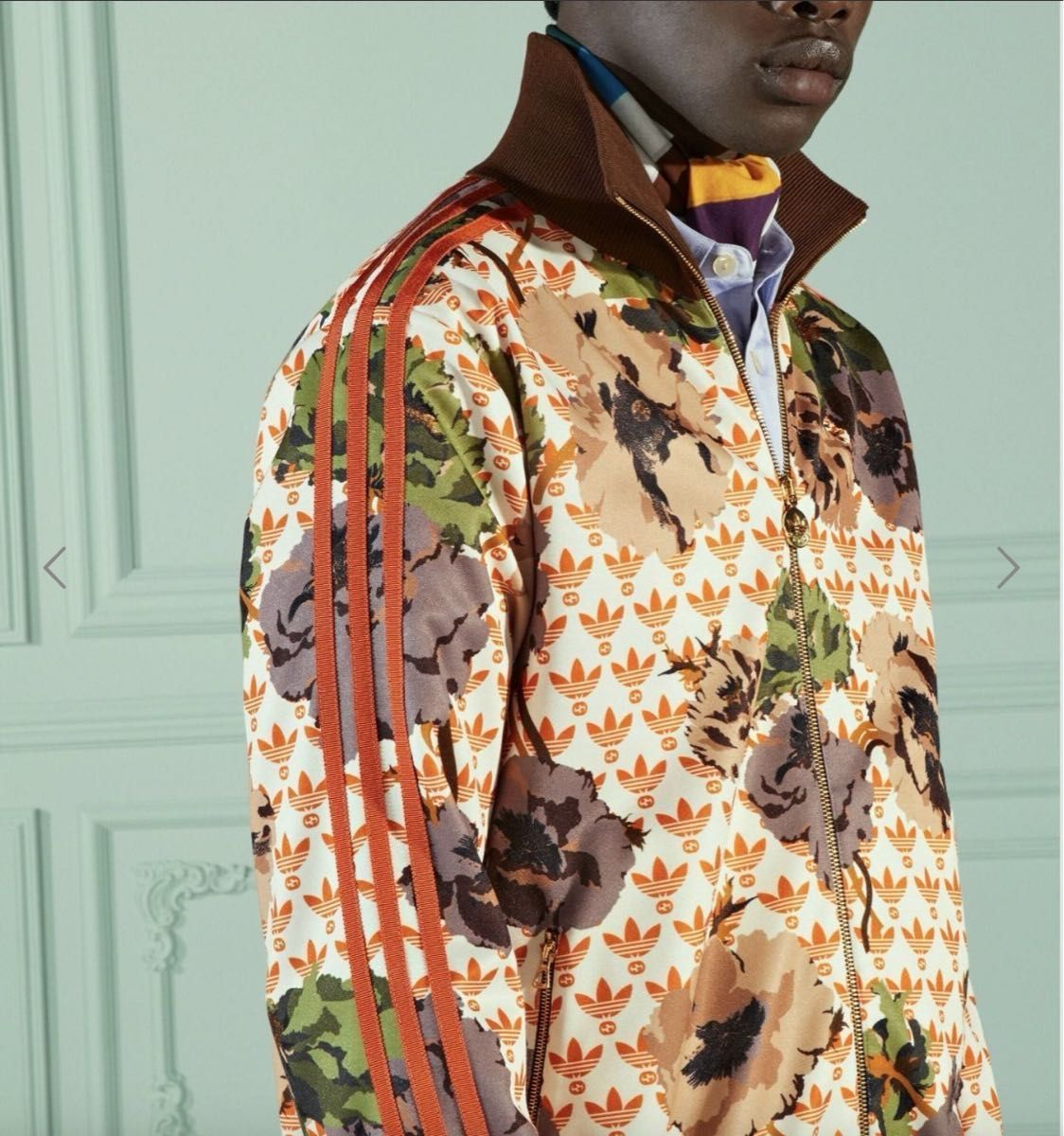 新品】adidas×GUCCI セットアップ ジャージ上下 花柄 アディダス 新品】adidas×GUCCI セットアップ ジャージ上下 花柄 アディダス