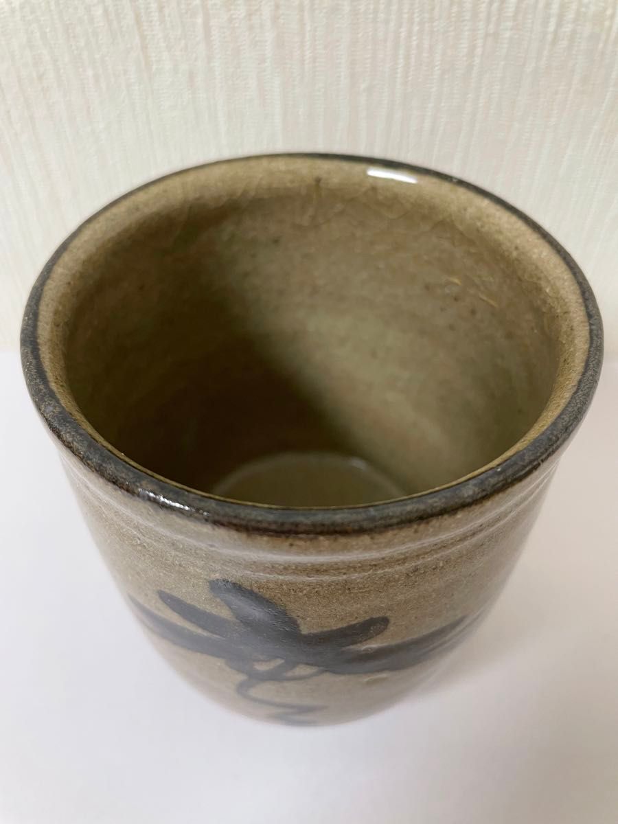 新品 唐津焼 十四代 中里太郎右衛門窯 絵唐津 湯呑 ニ客セット 新品 唐津焼 十四代 中里太郎右衛門窯 絵唐津 湯呑 ニ客セット