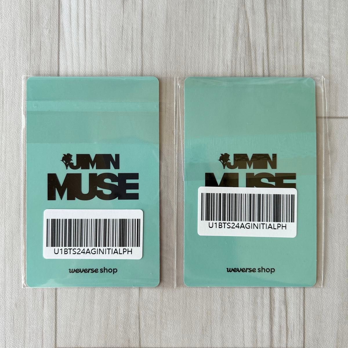 JIMIN 'MUSE' Weverse Shop GLOBAL 追加特典 トレカ JIMIN 'MUSE' Weverse Shop GLOBAL 追加特典 トレカ