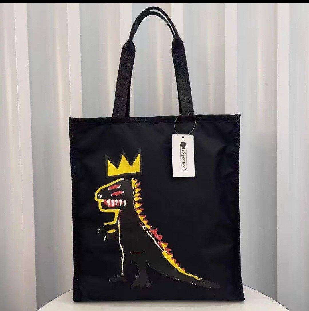 超希少✨レスポートサック × バスキア 限定コラボ トートバッグ ブラック タグ付き【レスポートサック バスキア】コラボ ブラック トート