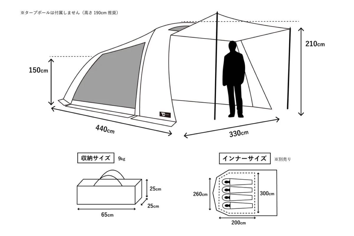 テンビ シェルター(カーキ)/TOKYO CRAFTS|Yahoo!フリマ(旧 テンビ シェルター(カーキ)/TOKYO CRAFTS|Yahoo!フリマ(旧