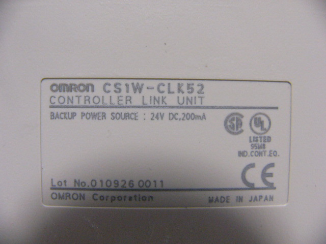 ★動作保証★ OMRON PLC CS1W-CLK52 コントローラ リンク装置_画像3