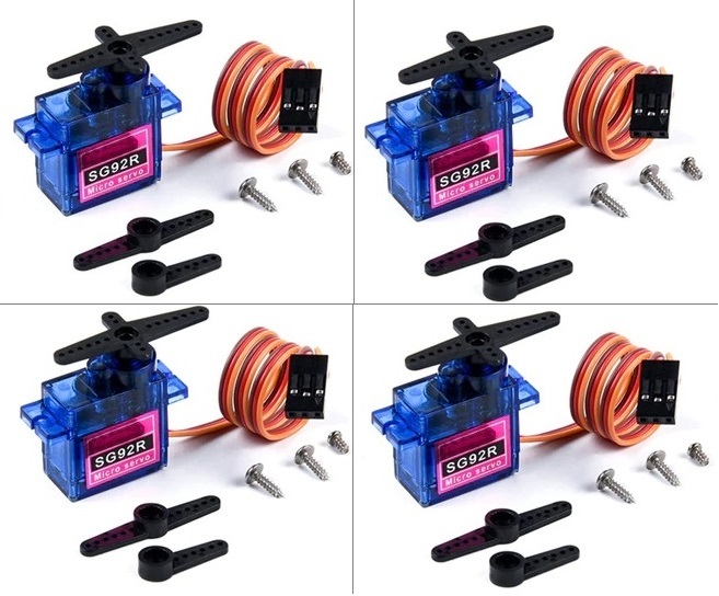 ☆ SG92R ハイトルク マイクロサーボ (４個セット) 10.6g / 2.5kg / 0.1sec T-REX HK-450 RC飛行機などに