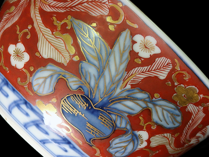 古伊万里 色絵 蝶に牡丹の図 りん茶碗 E883ASA-fbrp ☆華心☆ ALb-C021 古伊万里 色絵 牡丹に蝶の図 4寸皿半 5客