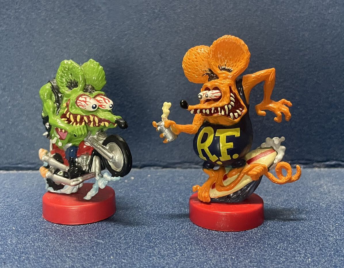 ラットフィンク ミニフィギュア 2体セット エドロス Rat Fink ラットフィンク ミニフィギュア 2体セット エドロス Rat Fink