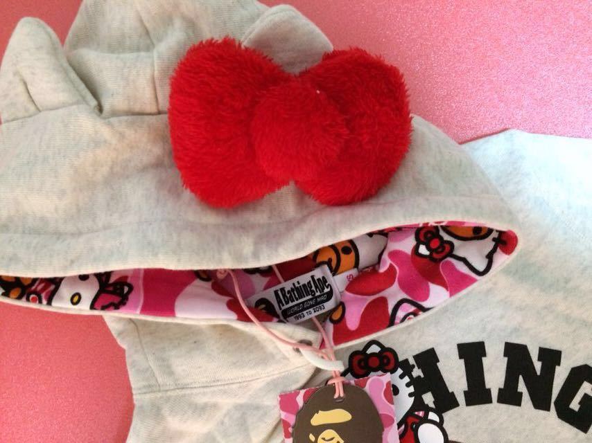 貴重】APE× Hello Kitty パーカー エイプ ハローキティ サンリオ 貴重】APE× Hello Kitty パーカー エイプ ハローキティ サンリオ