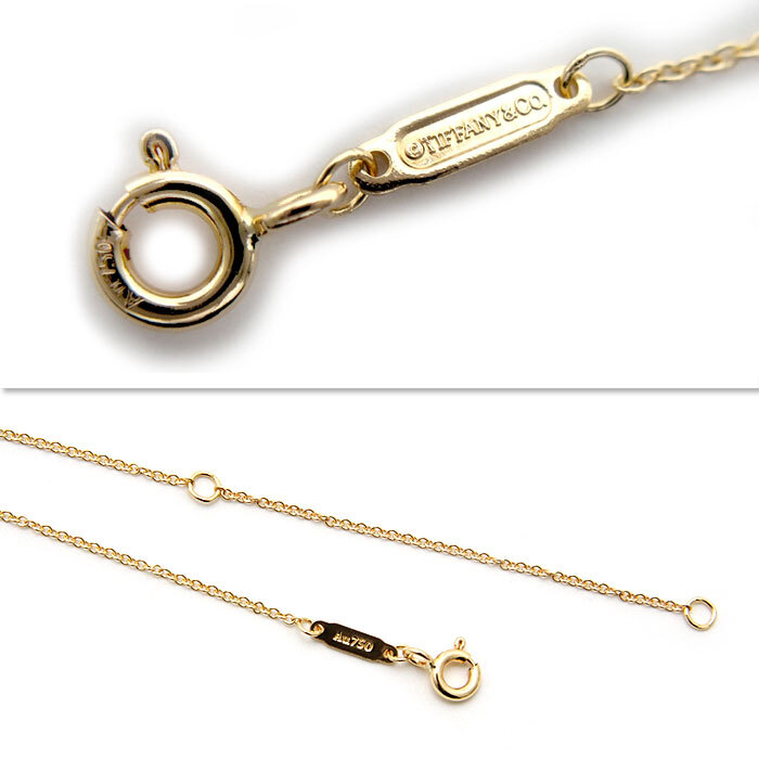 中古美品 ティファニー TIFFANY&Co ネックレス ペンダント K18 中古美品 ティファニー TIFFANY&Co ネックレス ペンダント K18