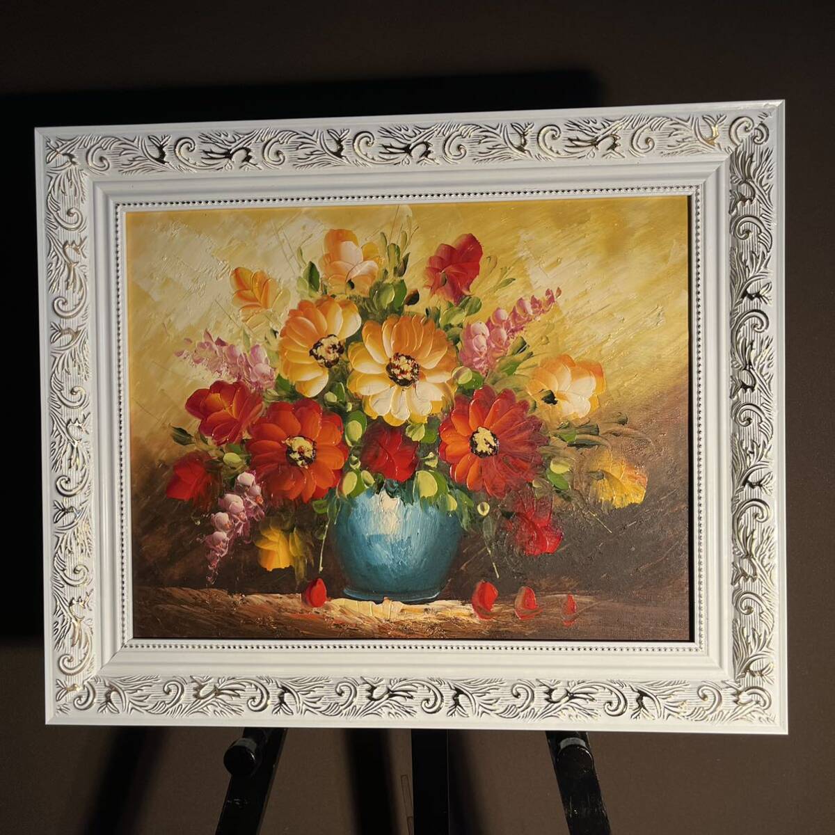 Paul H. Morgan 花瓶の花 油彩画 Paul H. Morgan 花瓶の花 油彩画 Paul H. Morgan 花瓶の花 油彩画