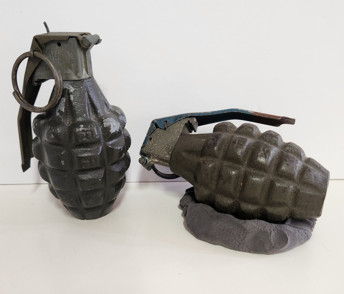 入手困難RFX FUZE M228(アップル型)手榴弾金属製レプリカ安全加工品。 無力化済み 手榴弾/鉄製 RFX FUZE M228 ヴィンテージ 米軍