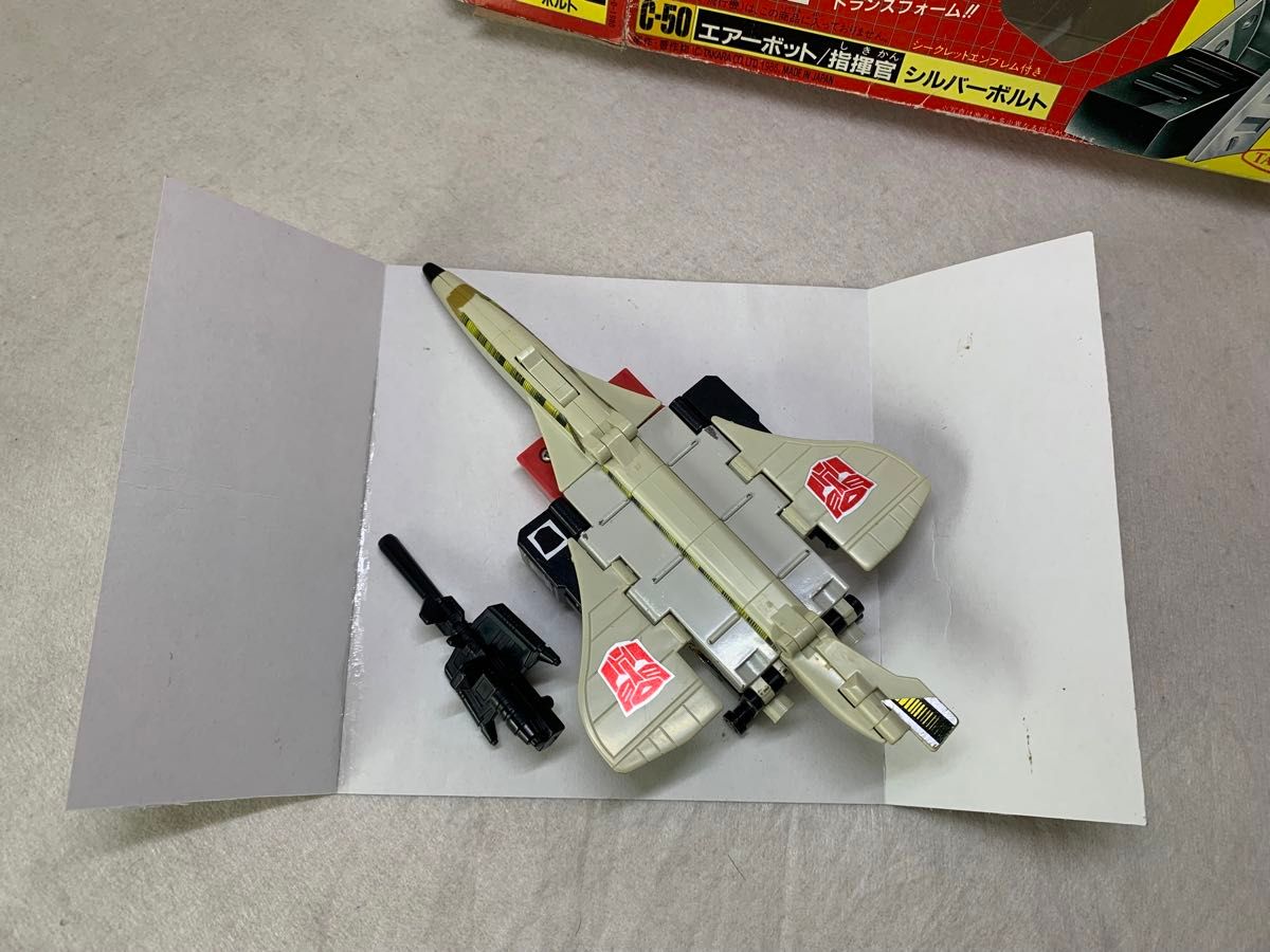 当時物 トランスフォーマー C-50 エアーボット 指揮官 シルバー 当時物 トランスフォーマー C-50 エアーボット 指揮官 シルバー