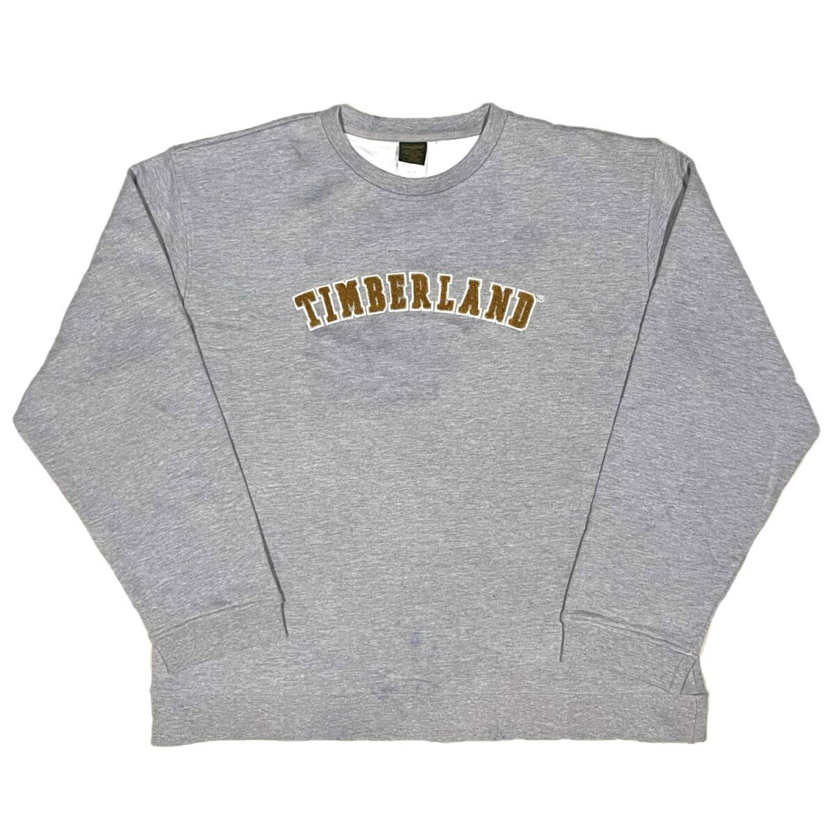 Timberland ロゴ スウェット トレーナー 関税送料込 Timberland ティンバーランド ブランドロゴ トレーナー (グレー