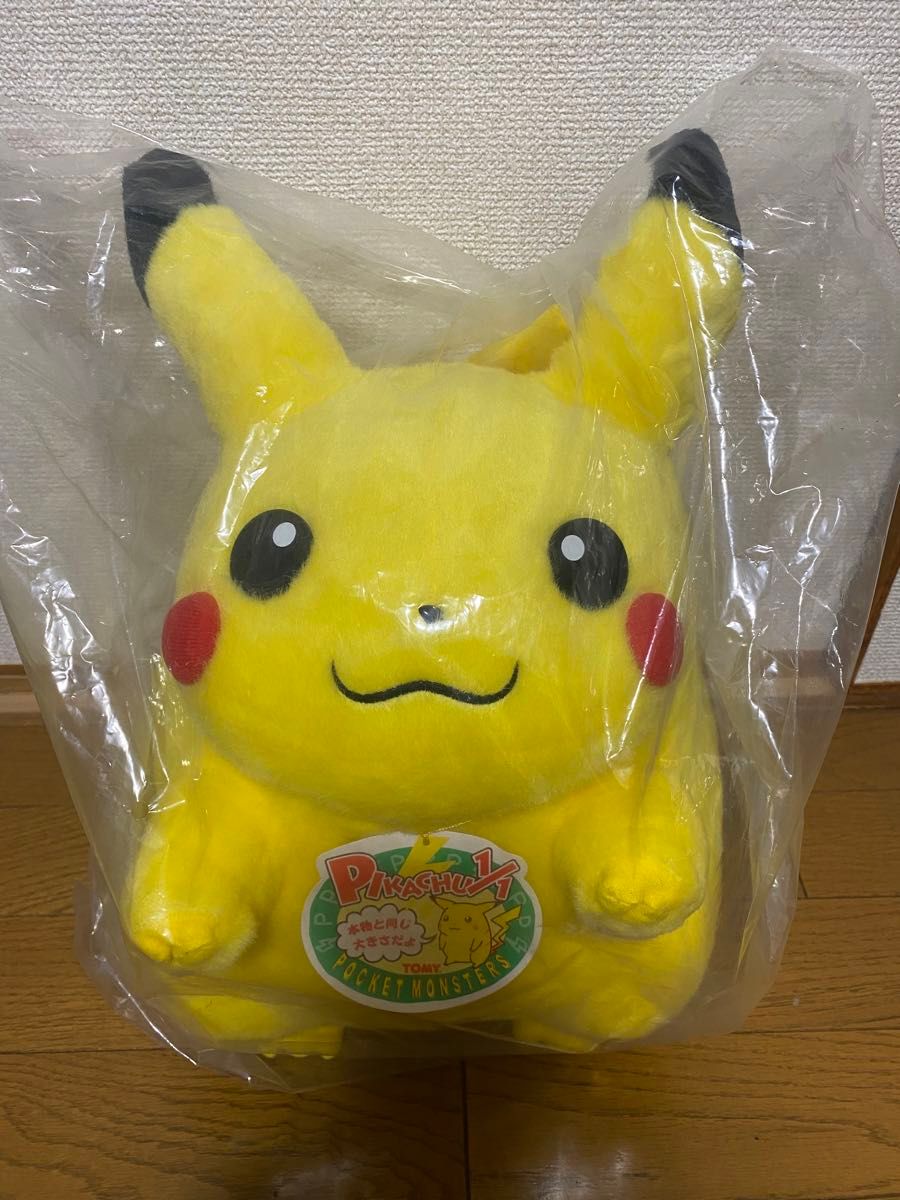 輸送袋未開封品】ポケモン ピカチュウ ぬいぐるみ 初期 TOMY 輸送袋未開封品】ポケモン ピカチュウ ぬいぐるみ 初期 TOMY