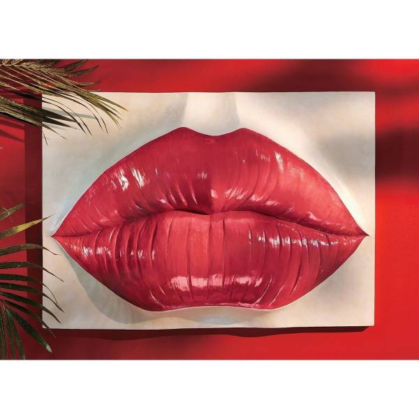 巨大な唇 壁掛けキスマーク リップキスオブジェインテリア置物レリーフモダン芸術彫刻アート壁飾り雑貨ウォールデコ女性口くちびる口紅飾り