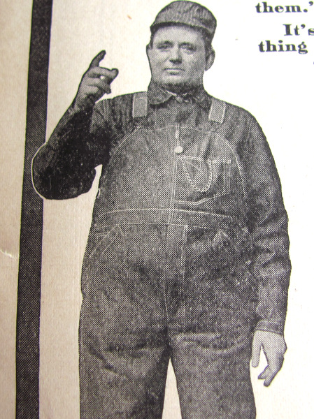 1912年 Railroad King / Signal Overalls カバーオールの広告(1910年代デニムオーバーオールワークウェアレア古着stifel501levis_画像1